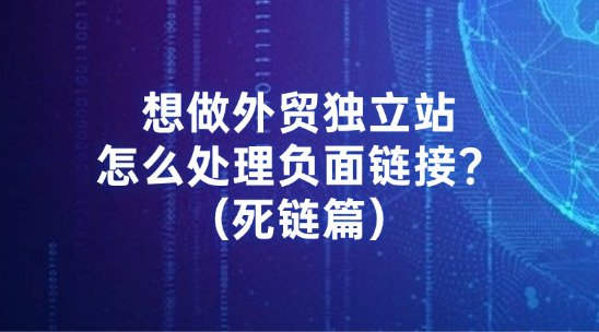 2026年想做外贸独立站,怎么识别、处理负面链接?(死链篇)