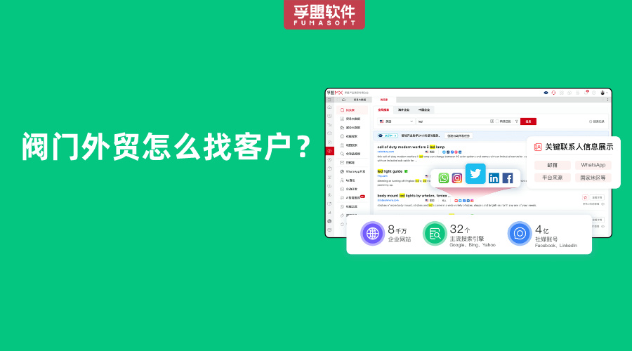 阀门外贸怎么找客户？