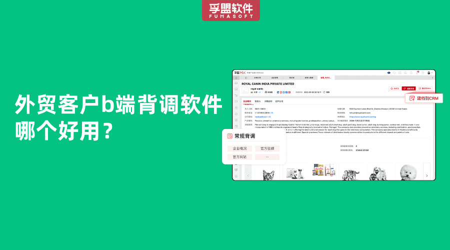外贸客户b端背调软件哪个好用？
