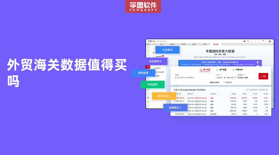 外贸海关数据值得买吗