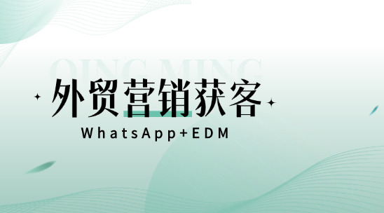 外贸营销获客：WhatsApp+EDM组合拳